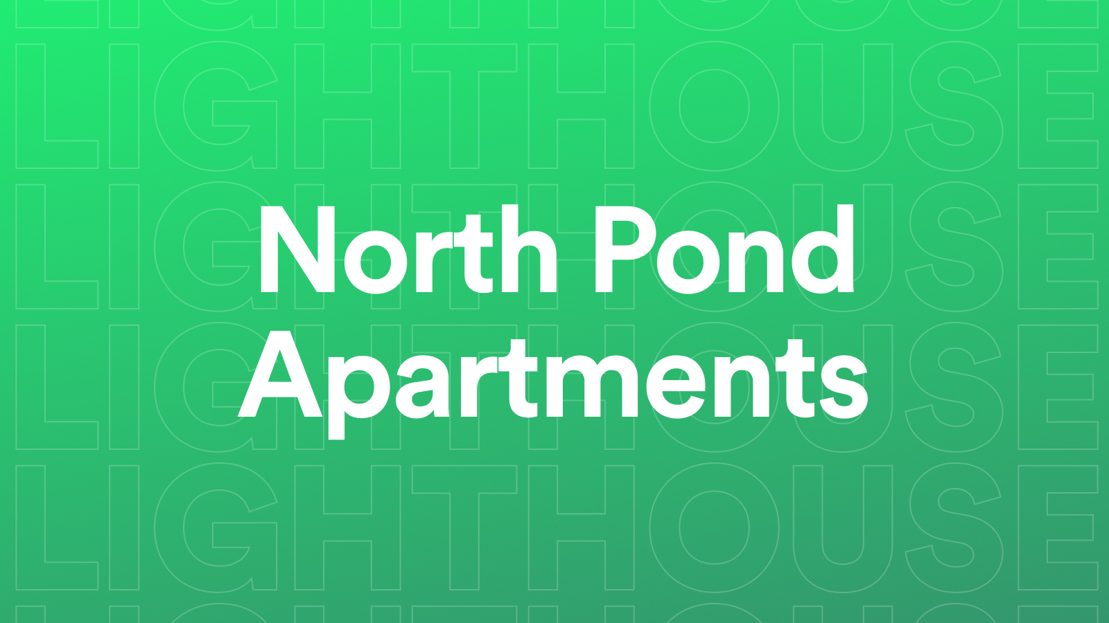 What We Know About North Pond Apartments Lighthouse